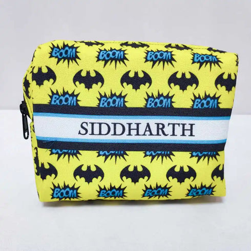 Personalized Bats Animal Printed Kids Box Pouch